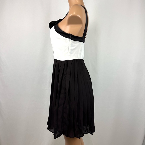 Prabal Gurung X Target Brown Tie Pintuck Pleated Mini Dress Size 6 Formal Event - Picture 6 of 14